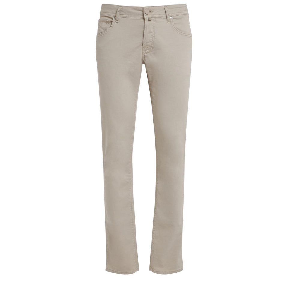 Jeans "Nick" in cotone beige