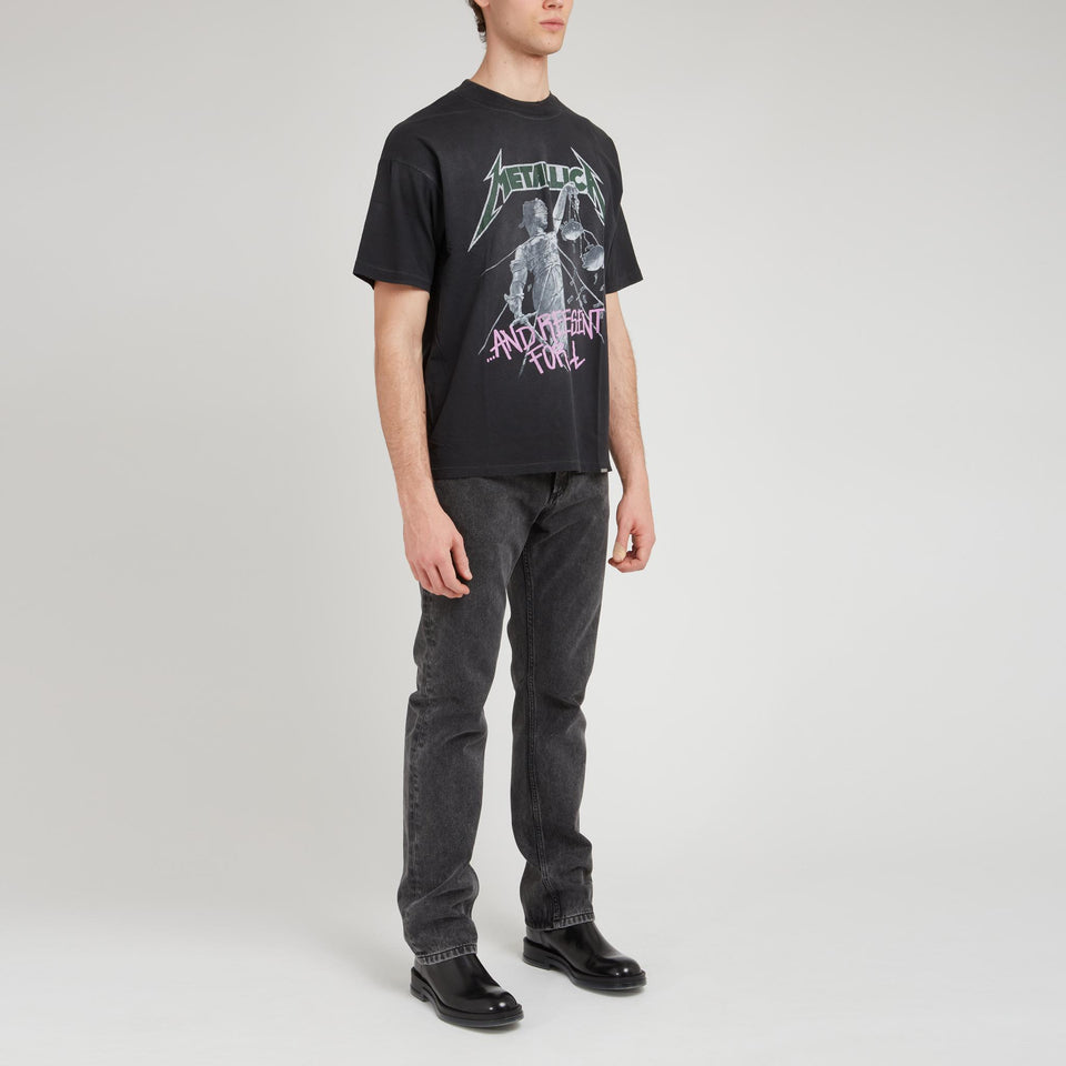 T-shirt in cotone nera