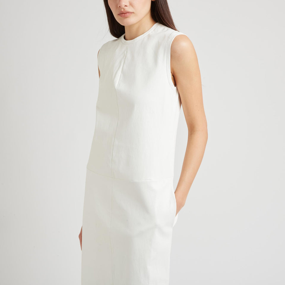 Abito "Caro" in pelle bianca