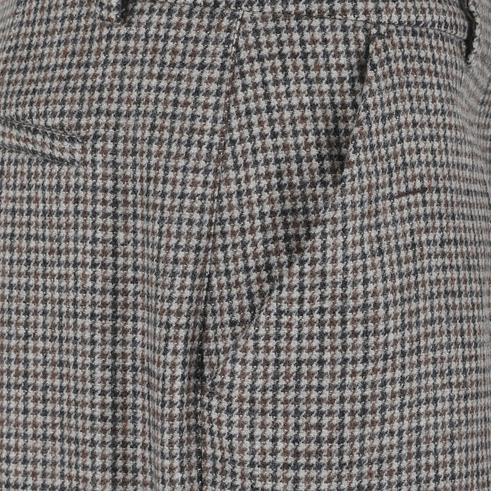 Pantalone sartoriale in lana multicolor D232214 LICOLA808 P.A.R.O.S.H. 