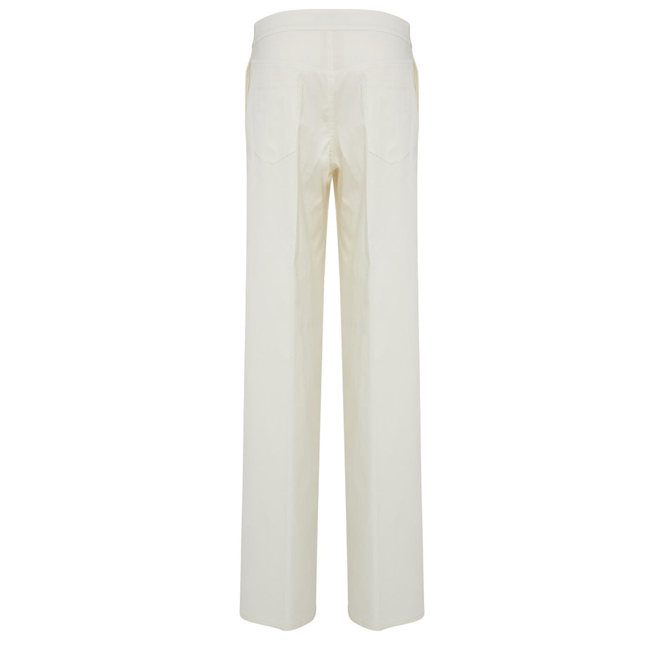 Pantaloni a gamba larga bianchi