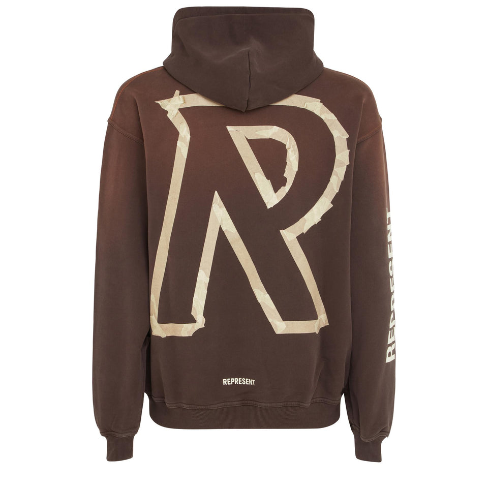 Brown cotton sweatshirt