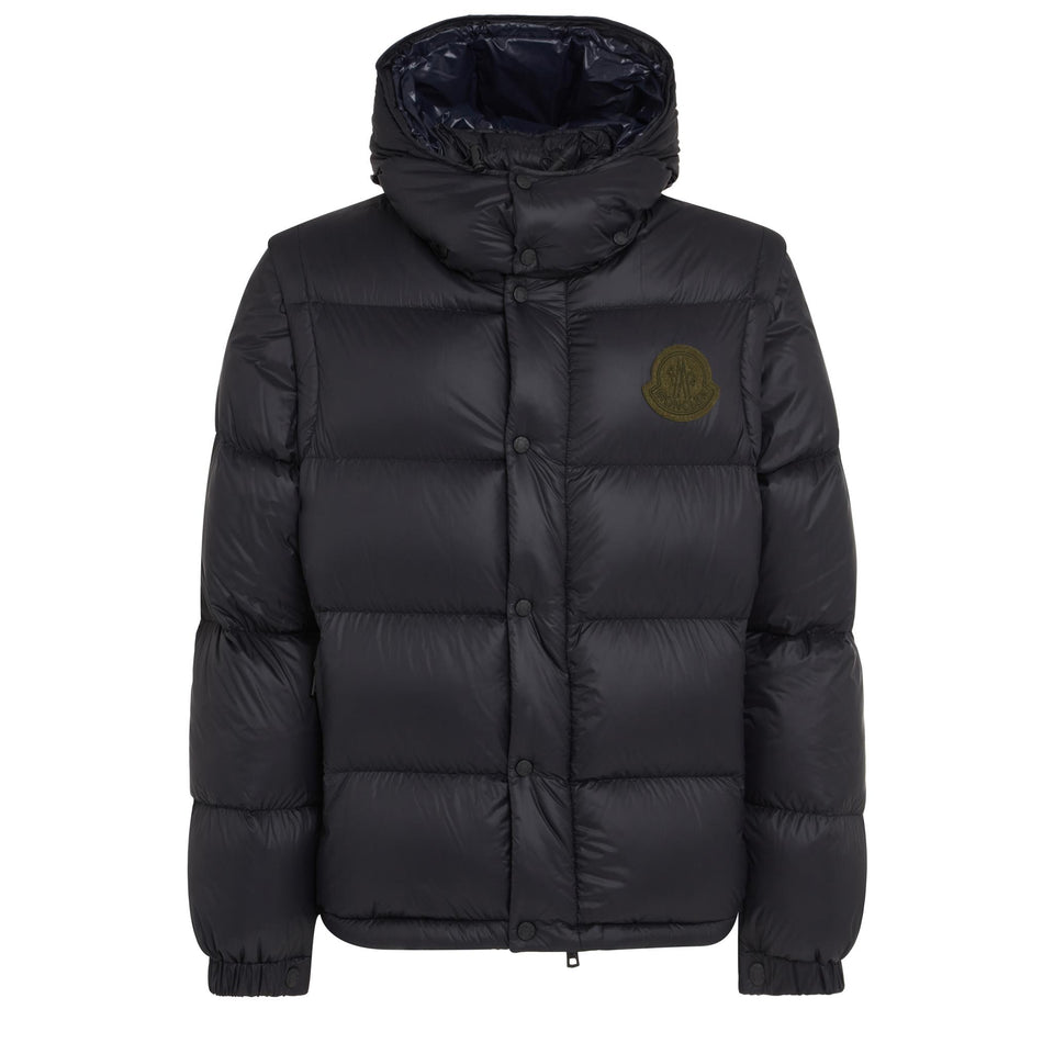 "Cyclone" down jacket in grey fabric