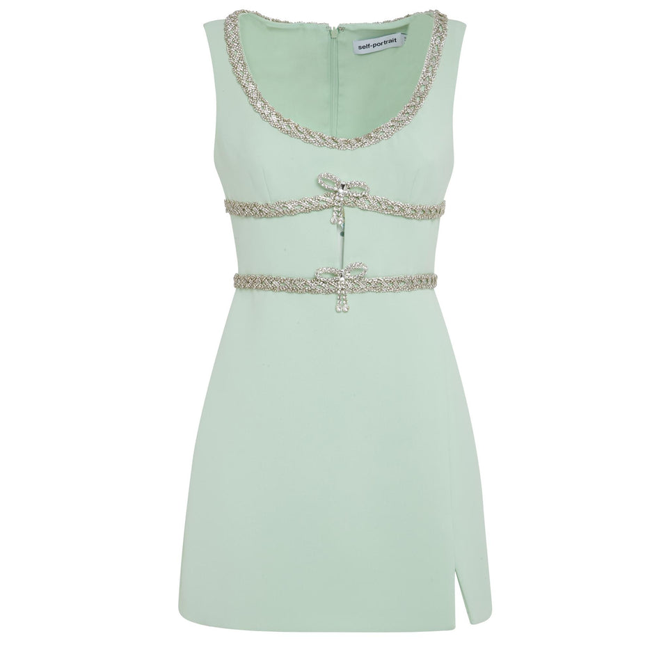 Abito in tessuto verde