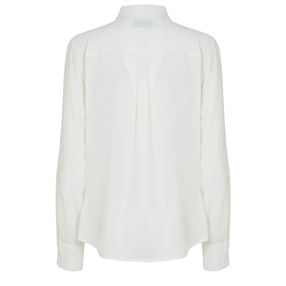 White silk shirt