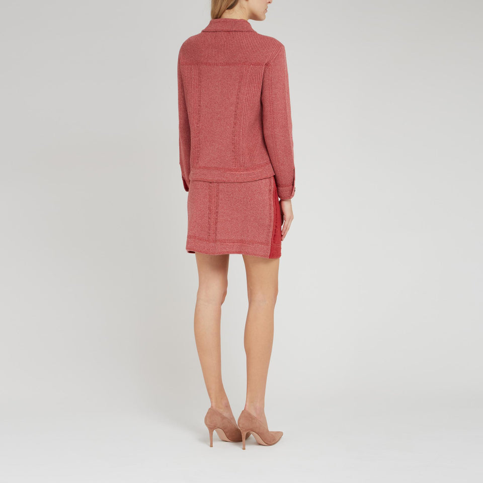 Burgundy cashmere jacket