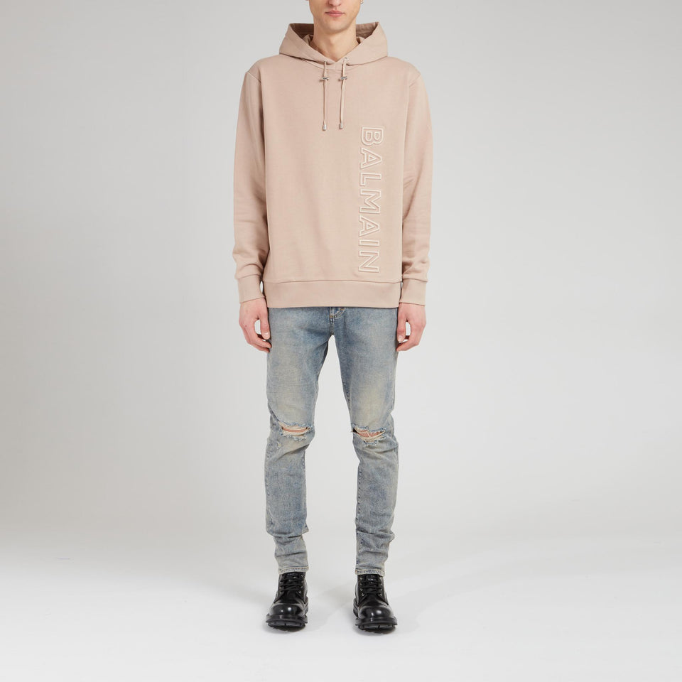 Beige cotton sweatshirt