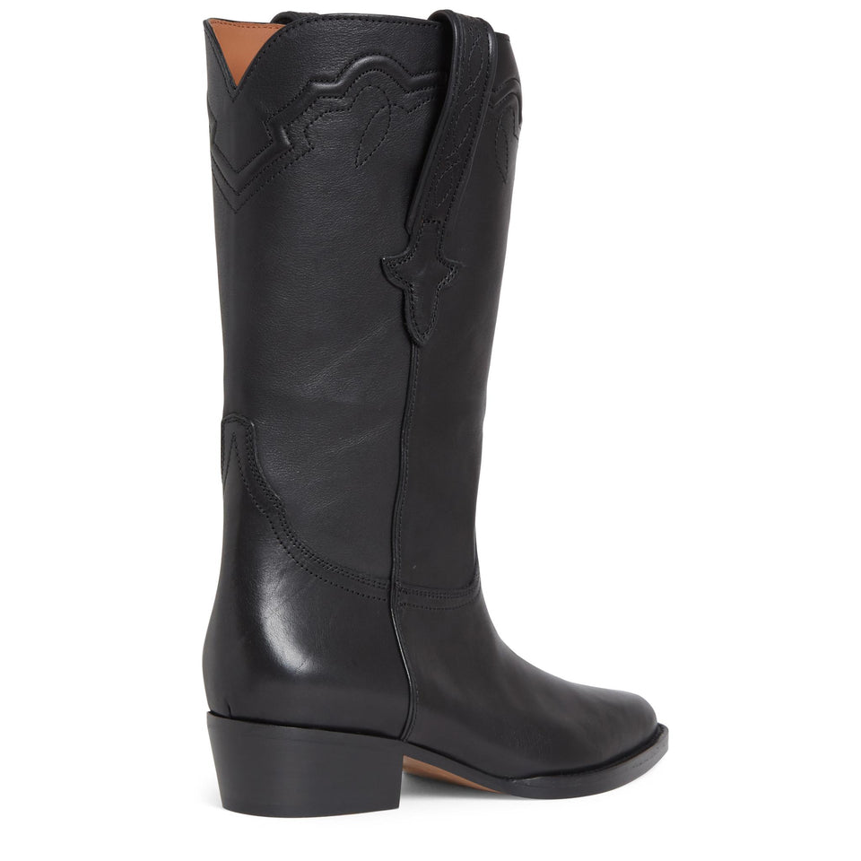 Stivaletto "Hilda" in pelle nero PX1452 XSVT1BLACK PARIS TEXAS 