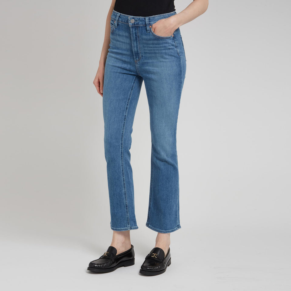 Jeans svasato "Claudine" in denim blu