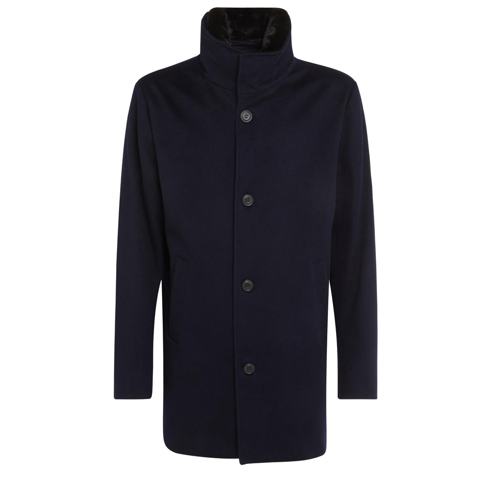 Cappotto in cashmere Loropiana blu