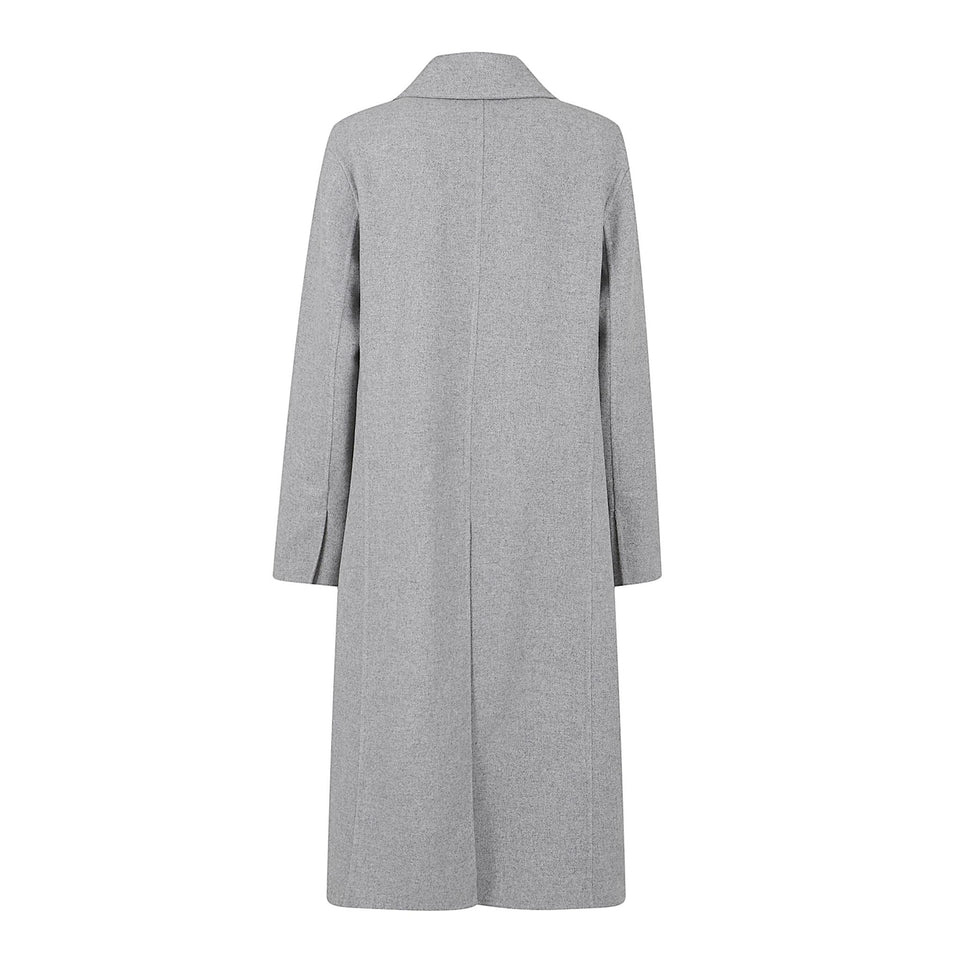 Cappotto doppio petto in cashmere grigio D476D301 UAPT4702 ERMANNO SCERVINO 