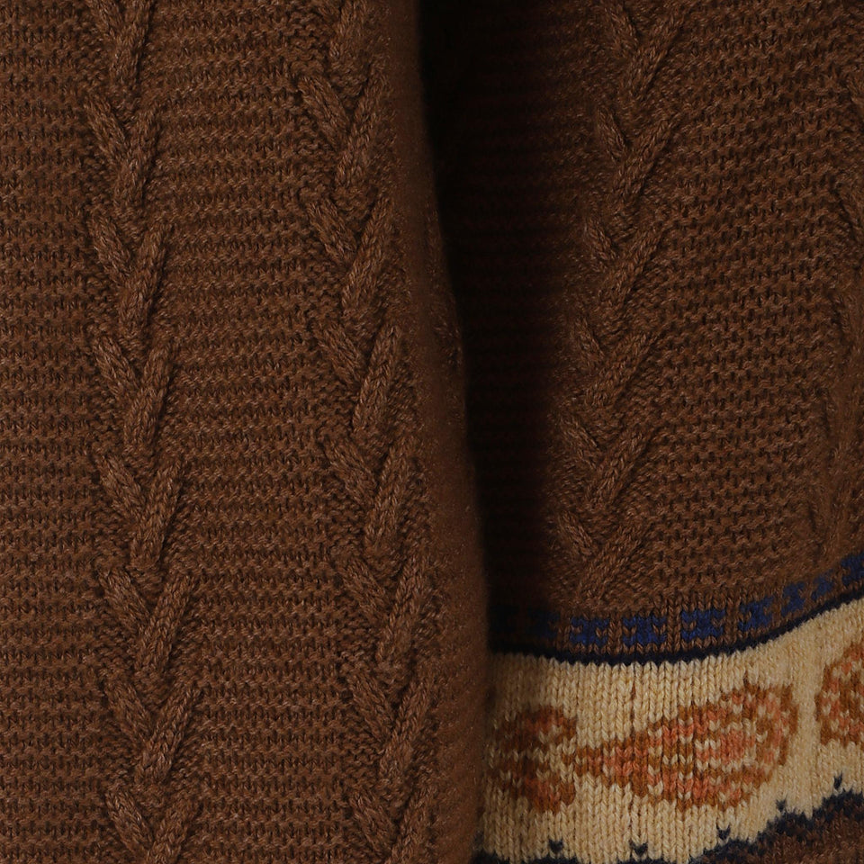 Maglia in lana marrone WRKE0319 AV713M0850 ETRO 