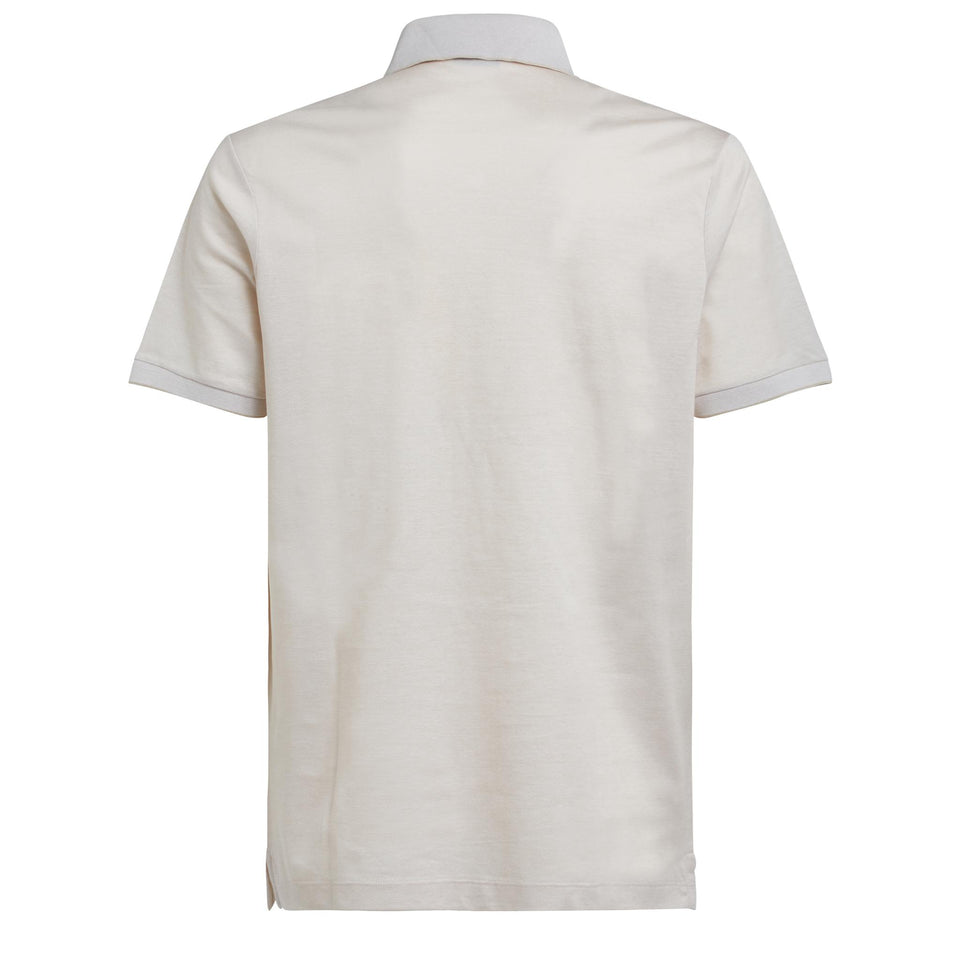 Polo in cotone beige