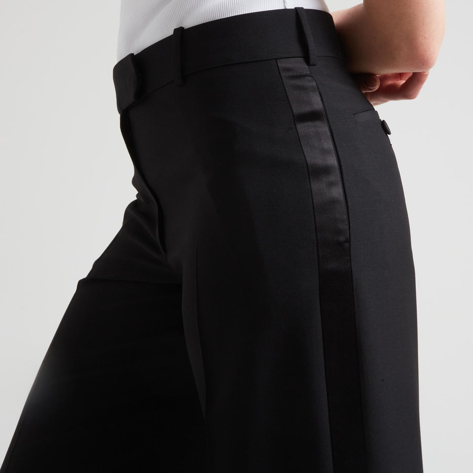 Pantalone in lana nero