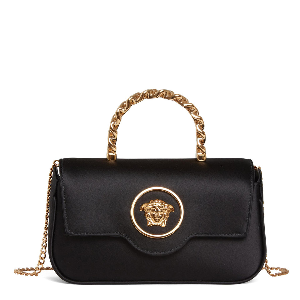 Mini ''La Medusa'' bag in black satin