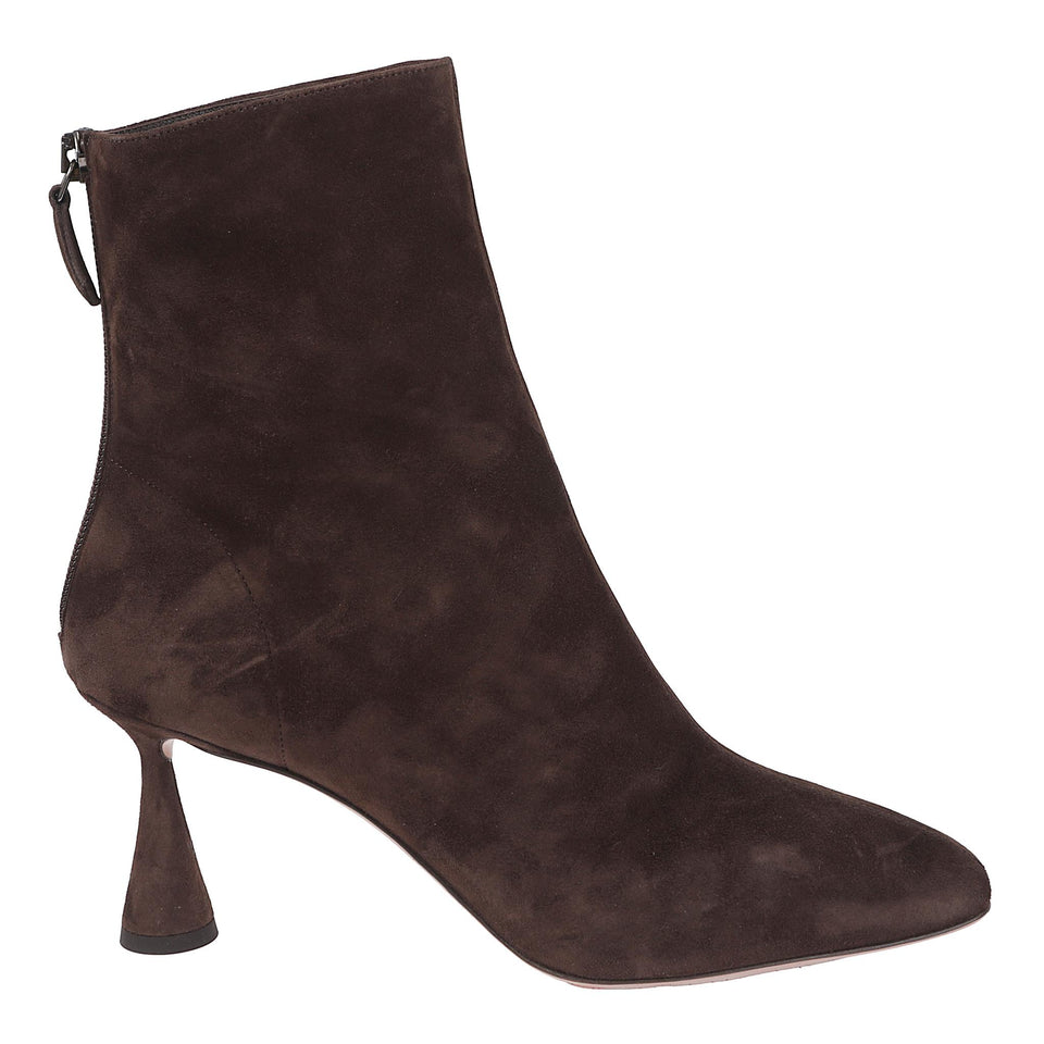 Stivaletto "Amore" 75 in suede marrone AREMIDB0 SUEESP AQUAZZURA 