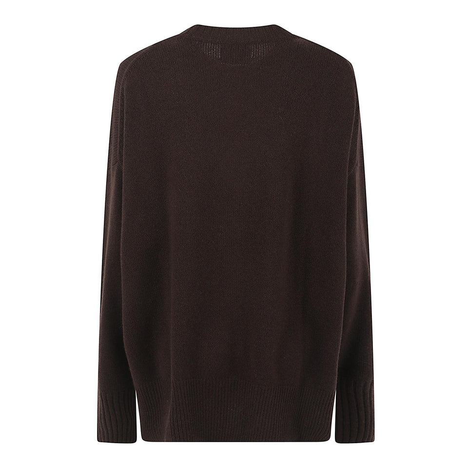 Maglia in cashmere marrone 255 1115149 ALLUDE 