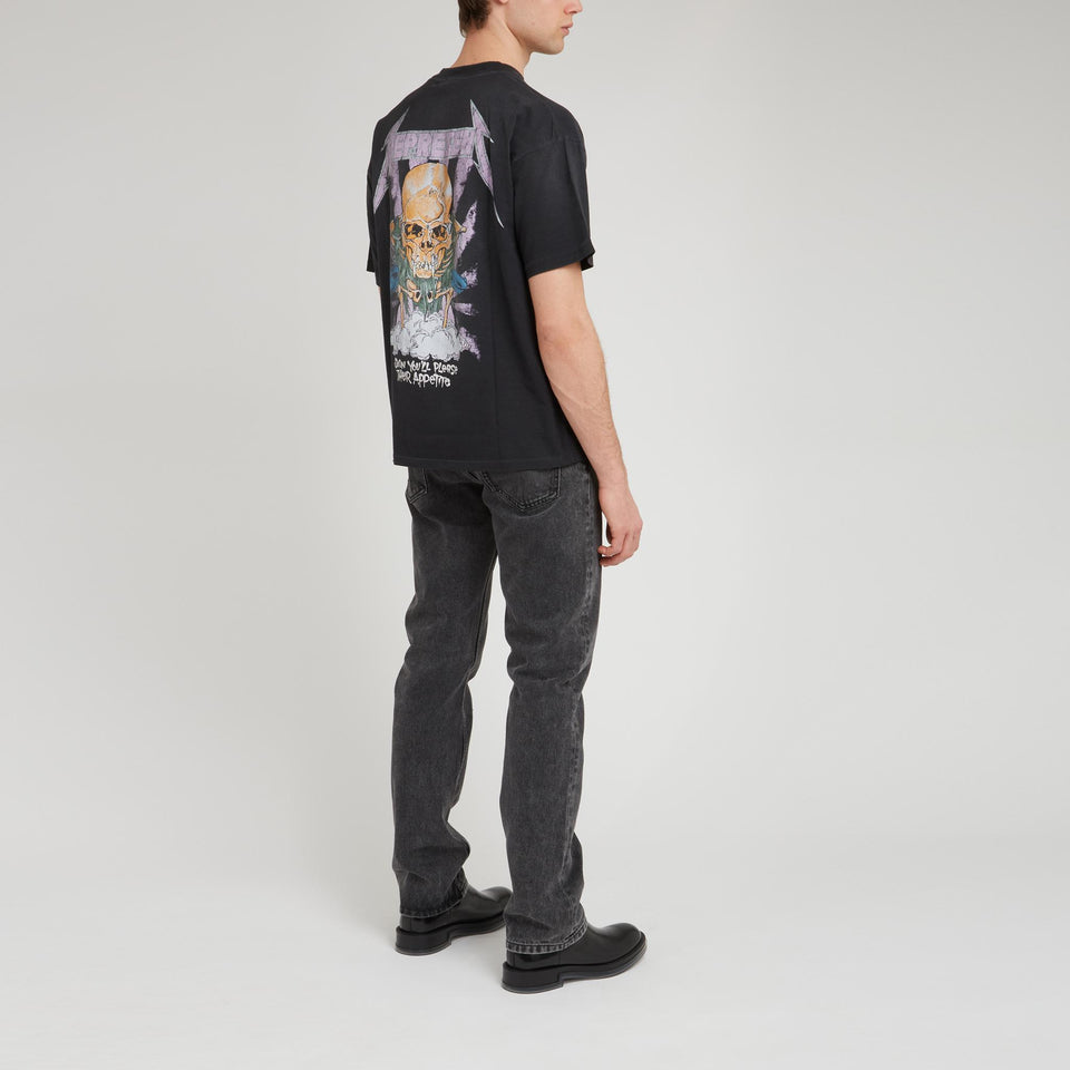 T-shirt in cotone nera