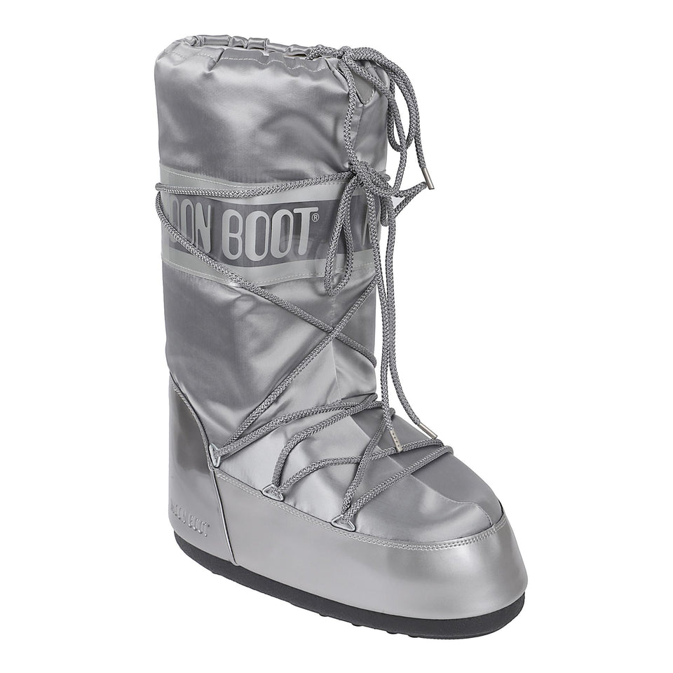 Moon Boot ''Icon'' in tessuto argento D1401680 H001SILVER MOON BOOT 