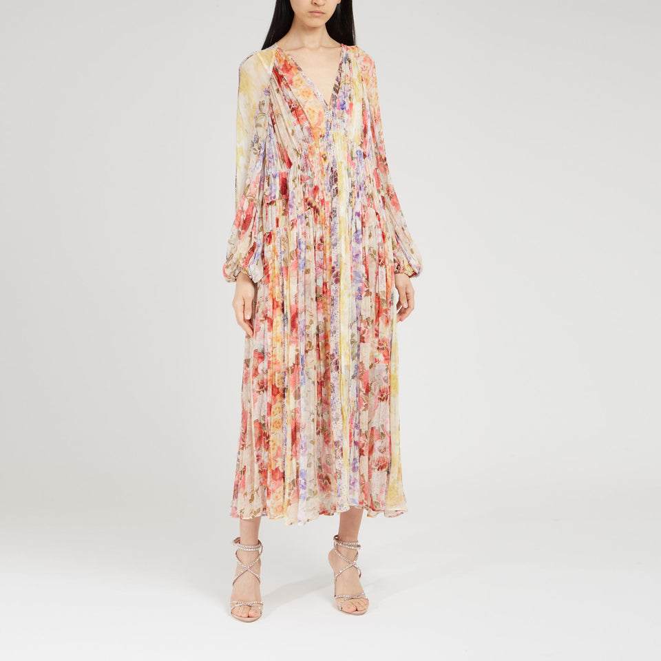 Abito in tessuto multicolor