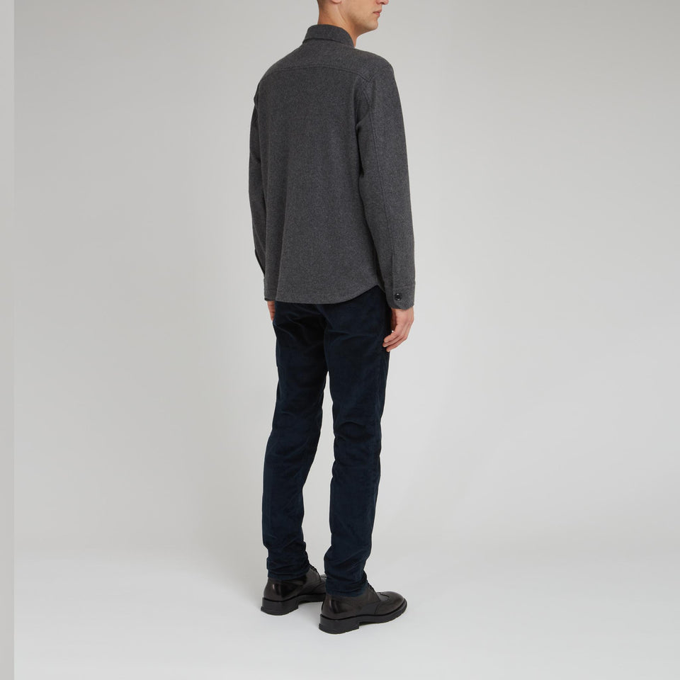 Grey wool shirt