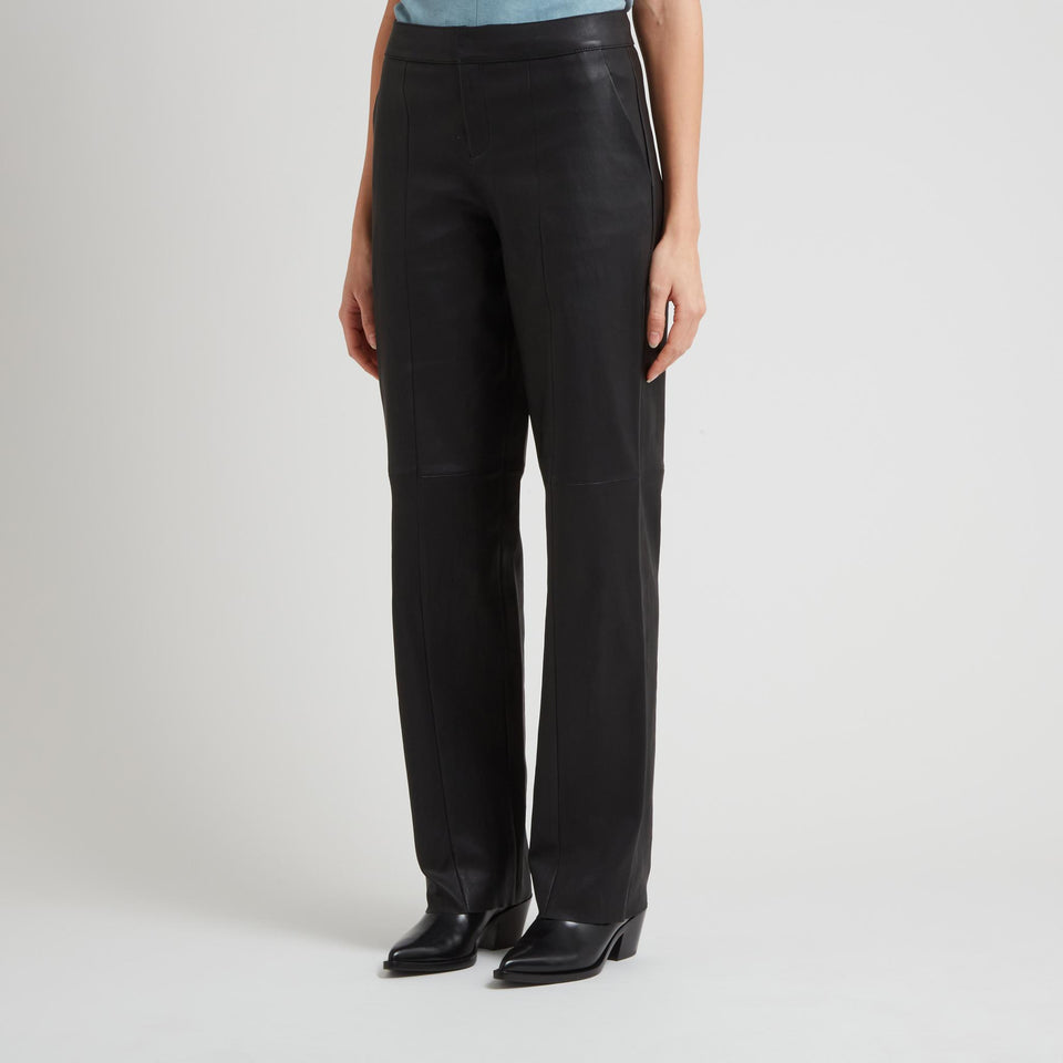 Pantalone "Massimo" in pelle nero