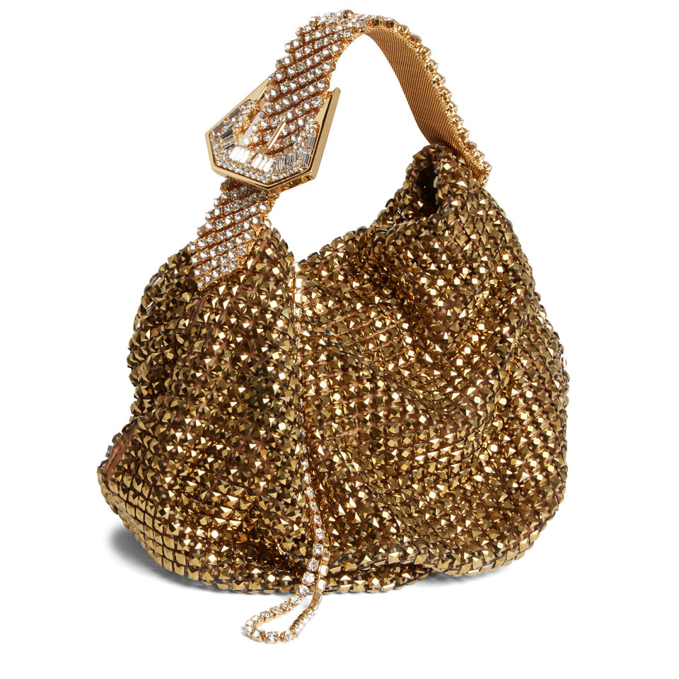 Small gold crystal bag