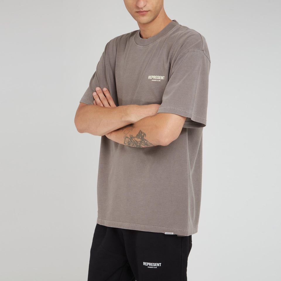 ''Owners club'' t-shirt in gray cotton