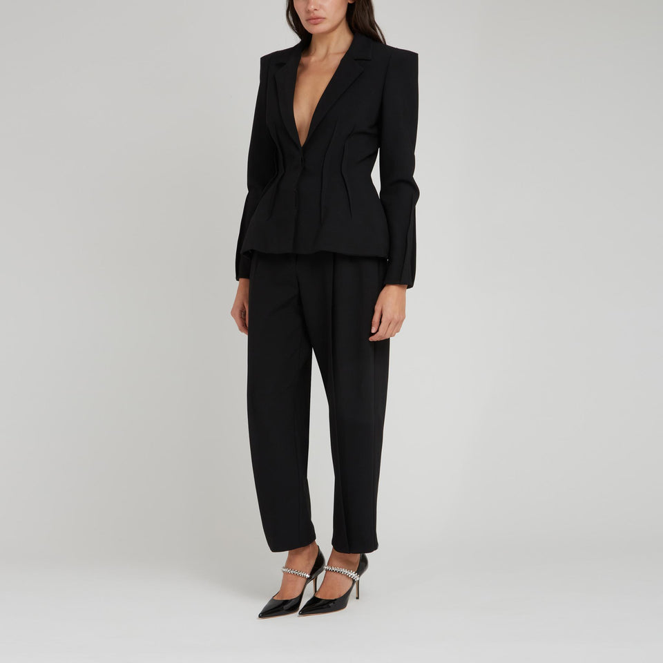 Giacca in tessuto nera J0032NP24CS001 BK001 ELIE SAAB 