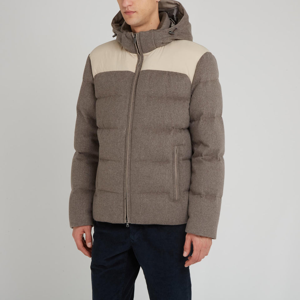 Piumino in cashmere Loropiana beige