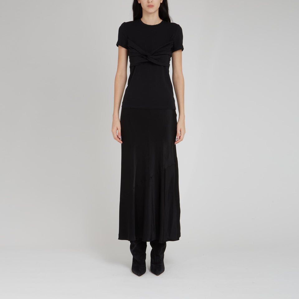 T-shirt "Ayana" in cotone nera