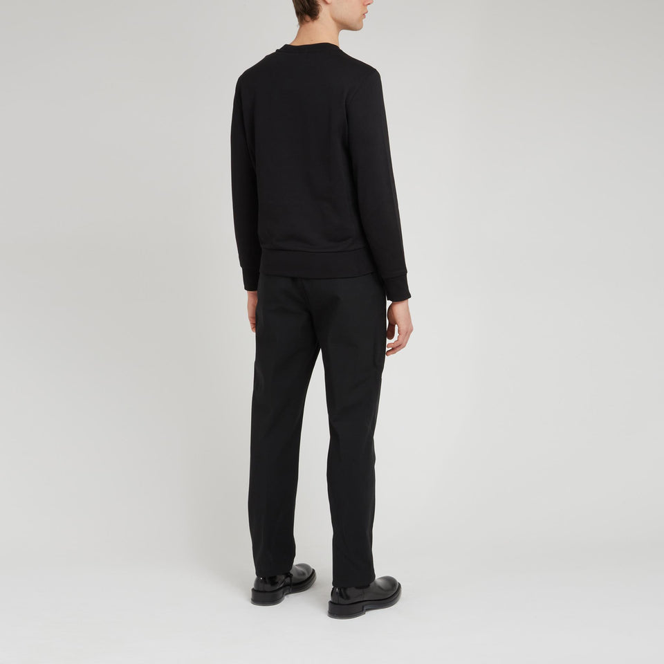 Black cotton sweatshirt