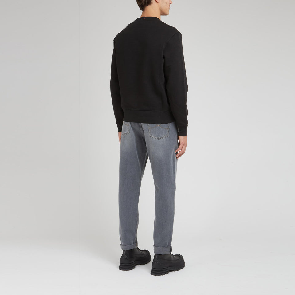 Black cotton sweatshirt