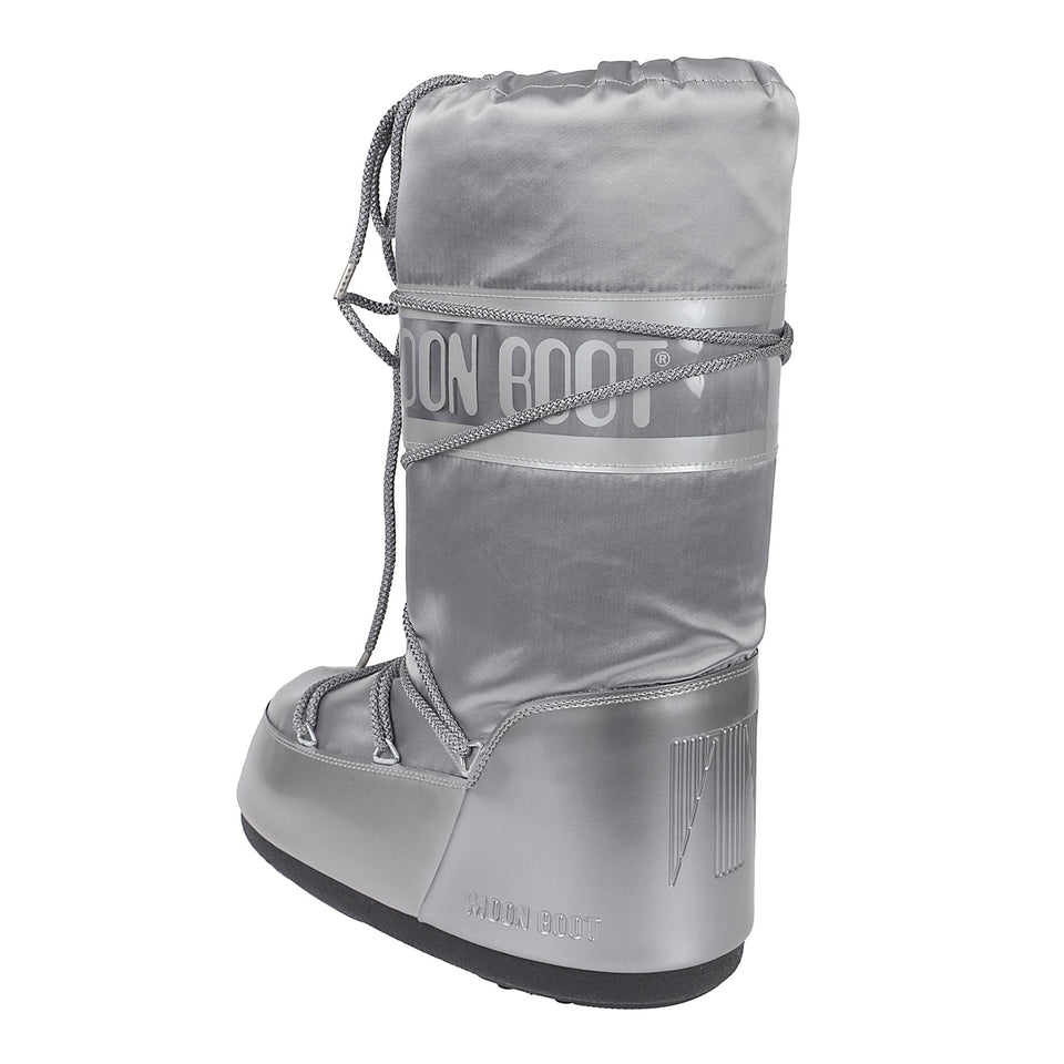 Moon Boot ''Icon'' in tessuto argento D1401680 H001SILVER MOON BOOT 