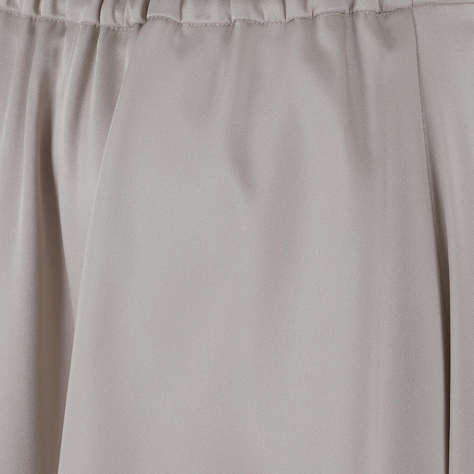 Gonna lunga in tessuto perla M0H38G3679 C2076 BRUNELLO CUCINELLI 