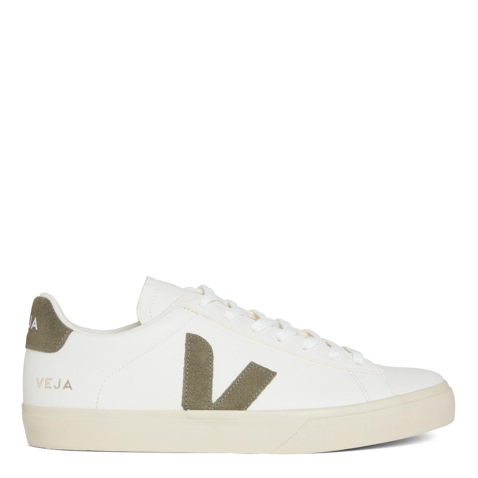 Sneakers ''Chromefree'' in pelle bianca e verde CP0502347 WHGR VEJA 