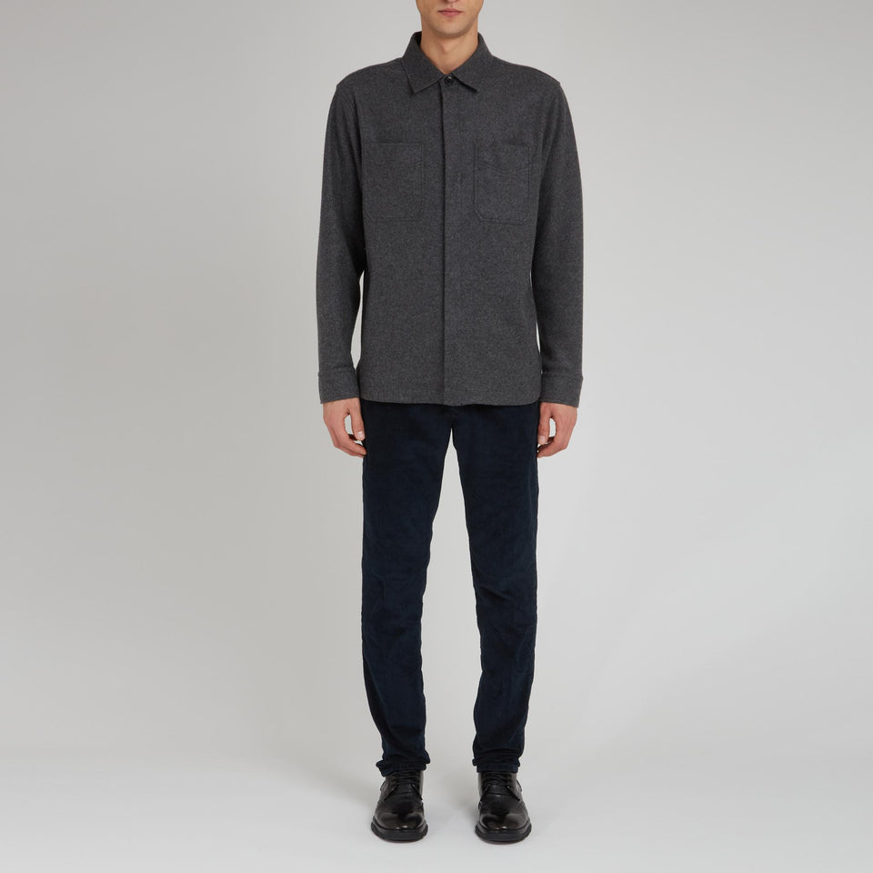 Grey wool shirt