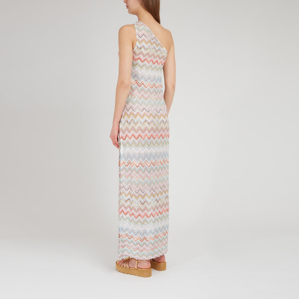 Abito in tessuto multicolor