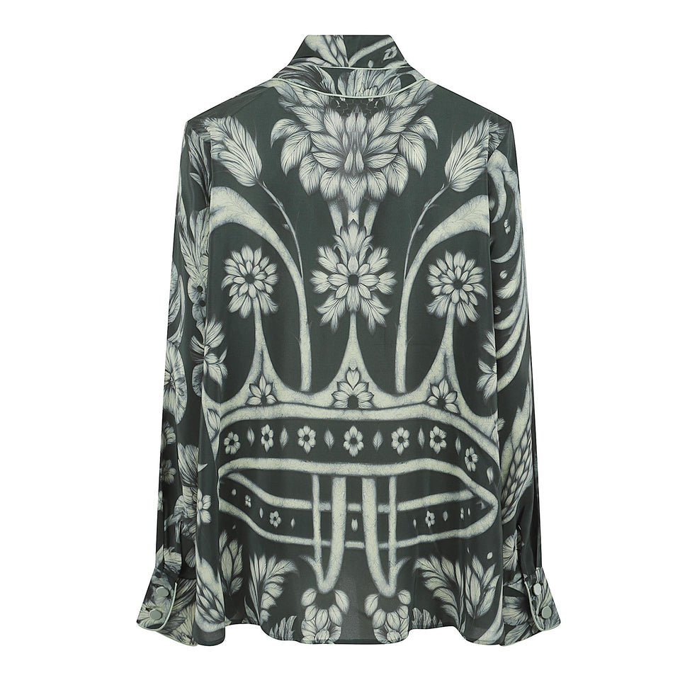 Camicia in seta verde CA001037 TE00865823 F.R.S.FOR RESTLESS SLEEPERS 