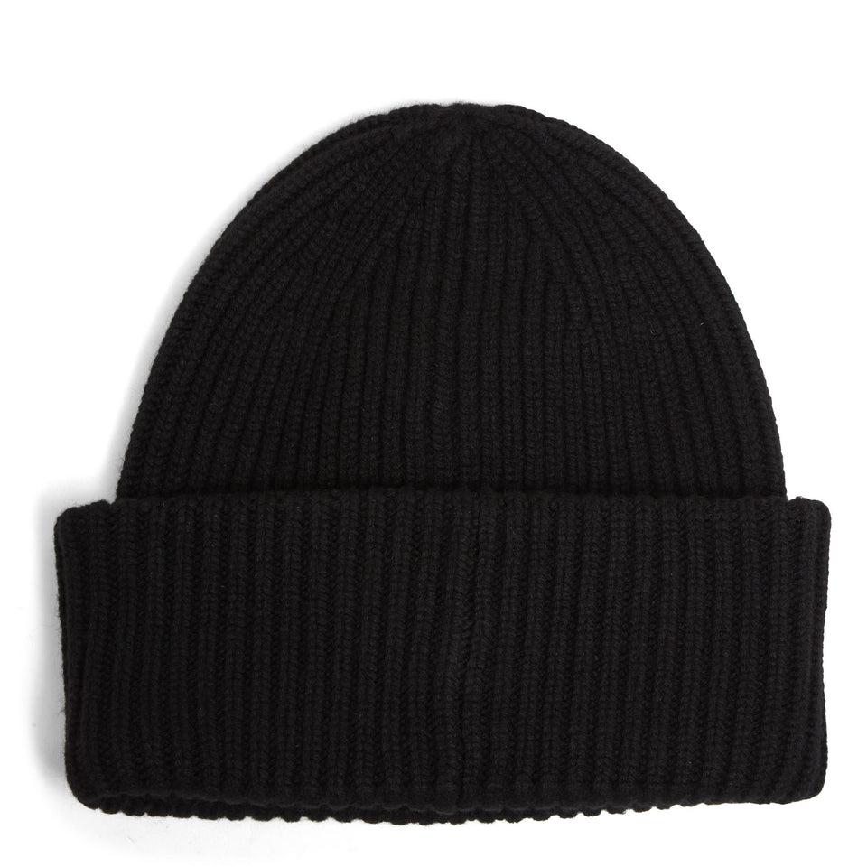 Black wool hat