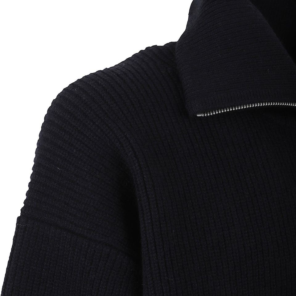 Cardigan in lana merino navy SANDOS SN-1497DNAVY STUDIO NICHOLSON 