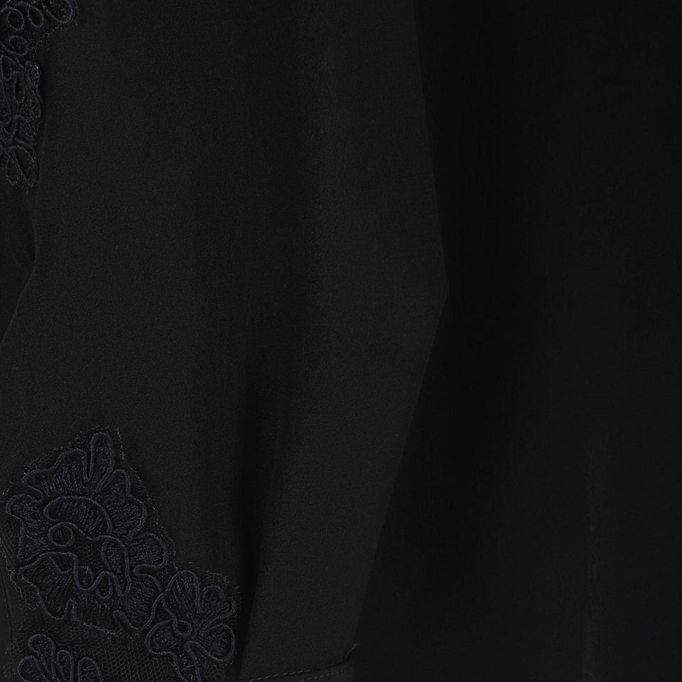 Camicia in seta nera D472K375 VKX95708 ERMANNO SCERVINO 