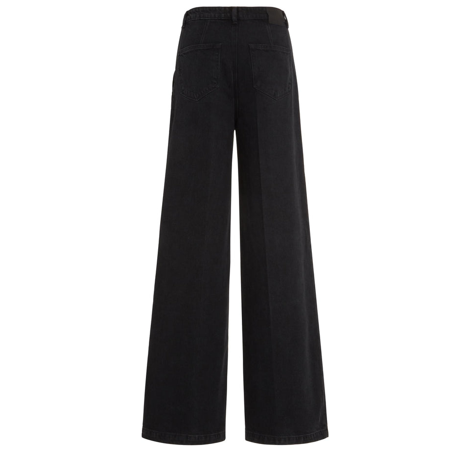 Jeans svasato "Harper" in denim nero