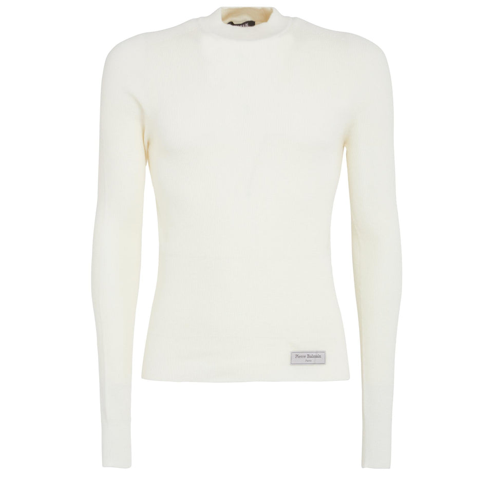 Maglia in tessuto bianca