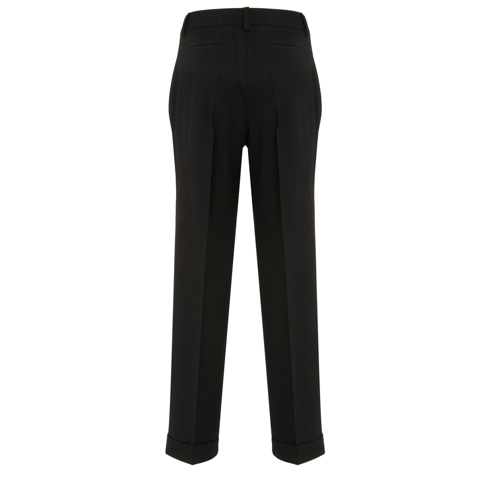 Pantalone sartoriale in lana nero