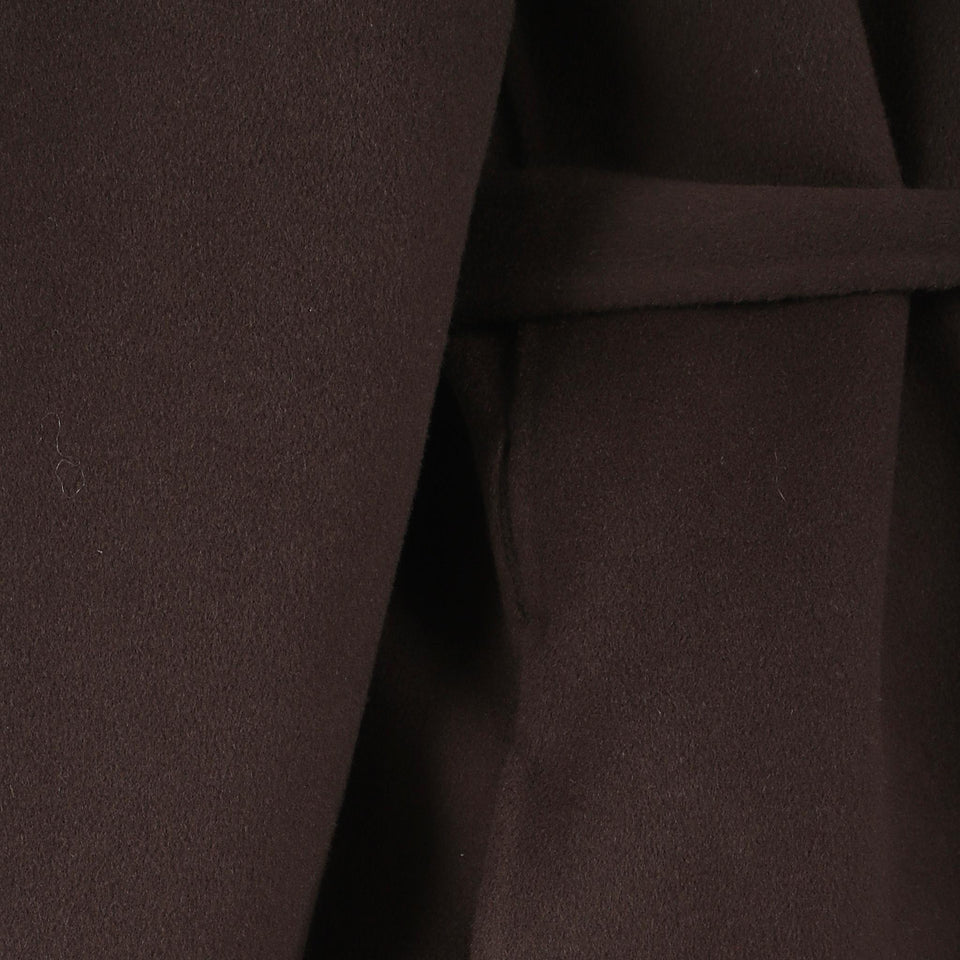 Cappotto in lana marrone 0612 66590103 ALBERTA FERRETTI 