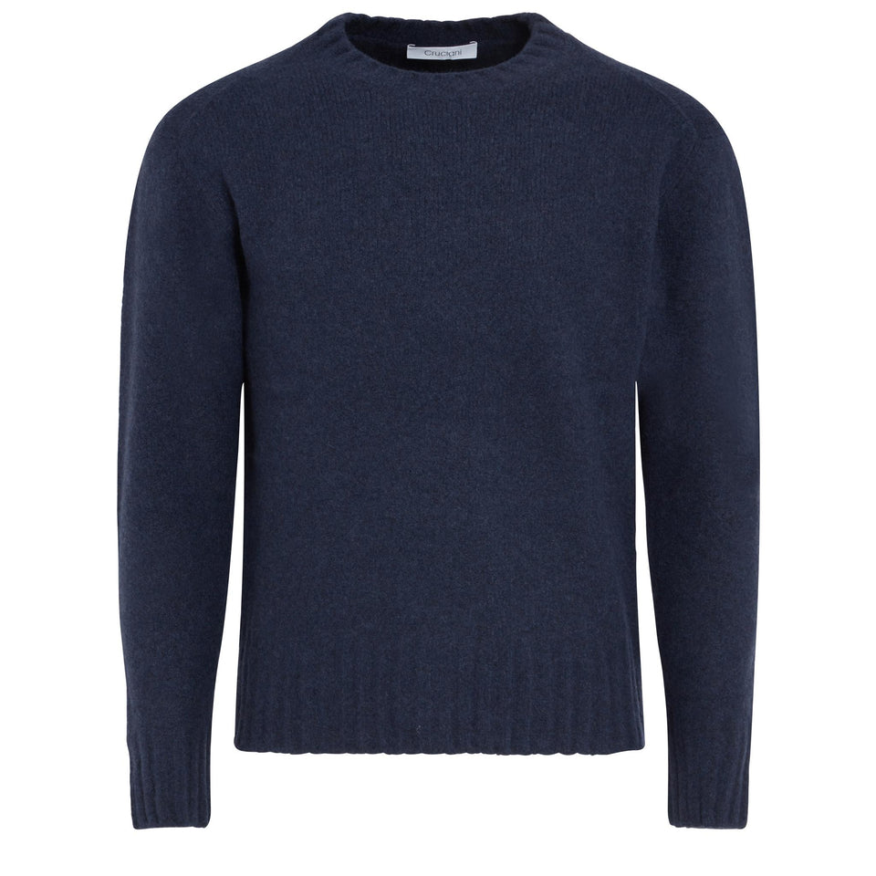 Blue wool sweater