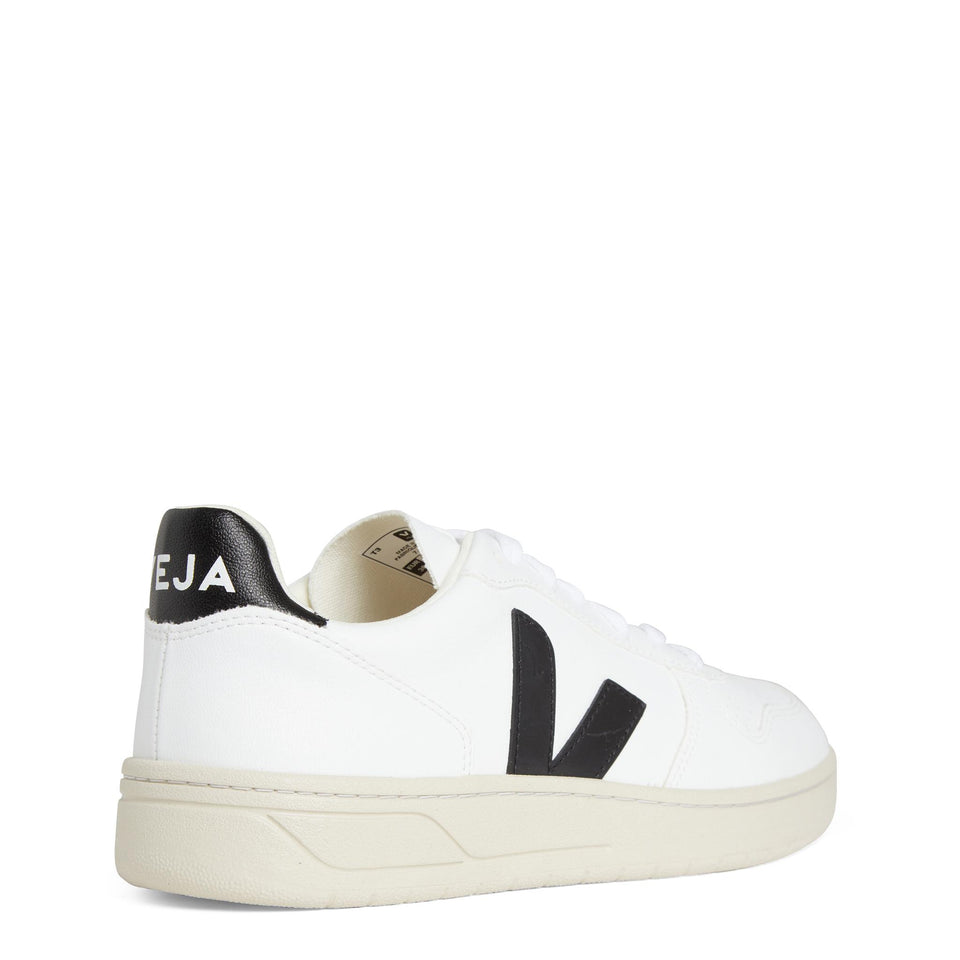 Sneakers ''Chromefree'' in pelle bianca e nera VX0702901 WHITE-BLACK VEJA 