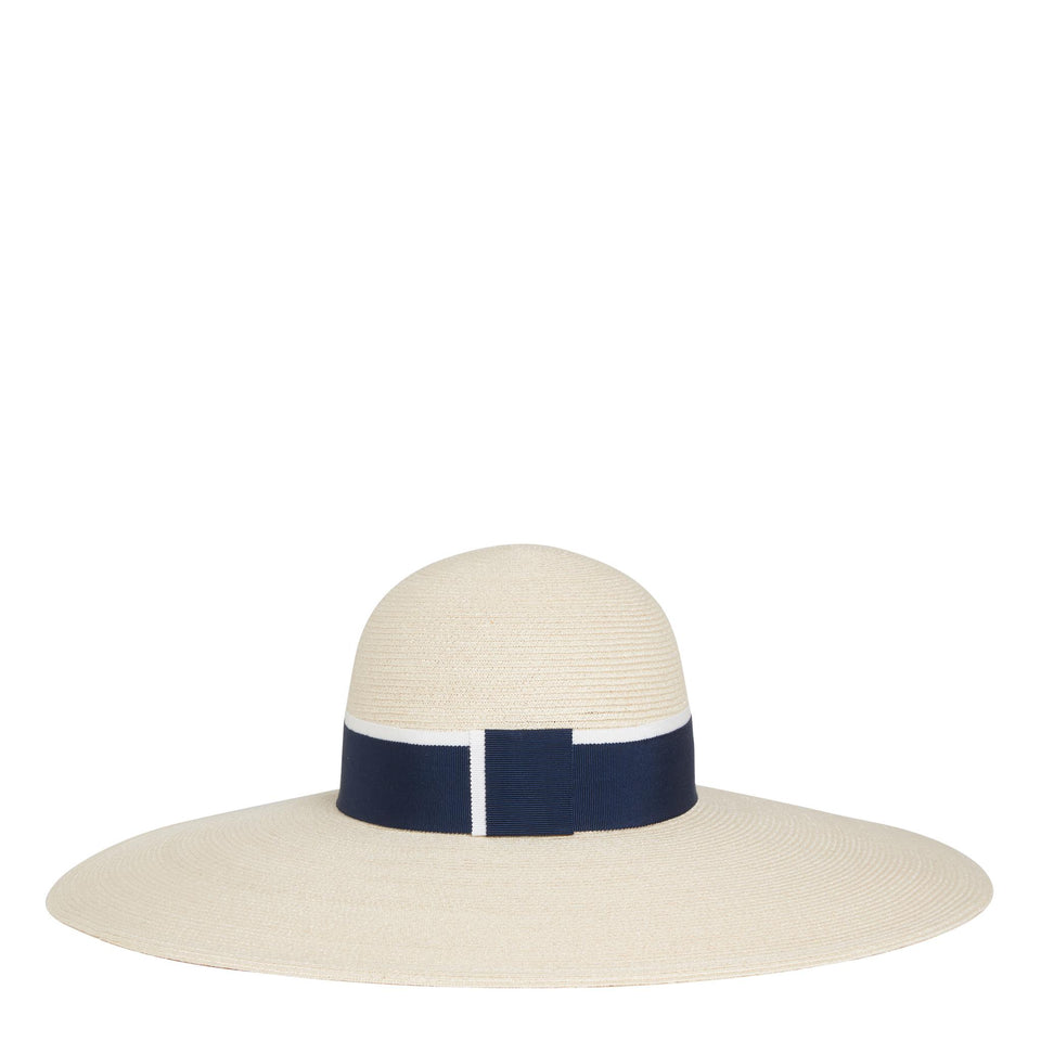 Cappello "Blanche" in paglia beige