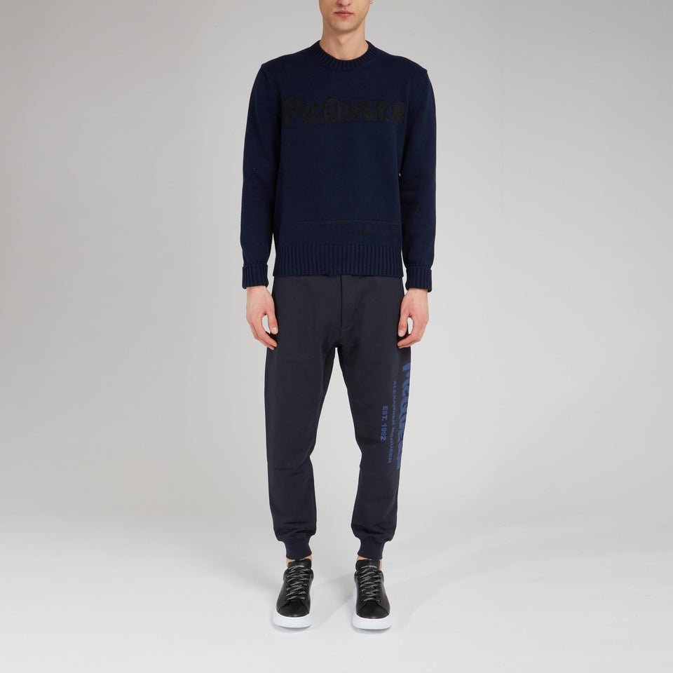 Maglia in cotone blu - GIO MORETTI